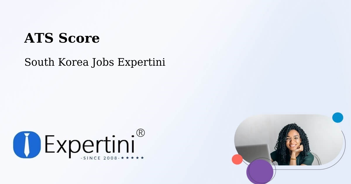 Resume ATS Score & Job Description Match Tool – Ulsan - South Korea Jobs Expertini