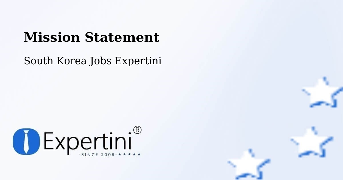 Corporate Mission – Ulsan - South Korea Jobs Expertini