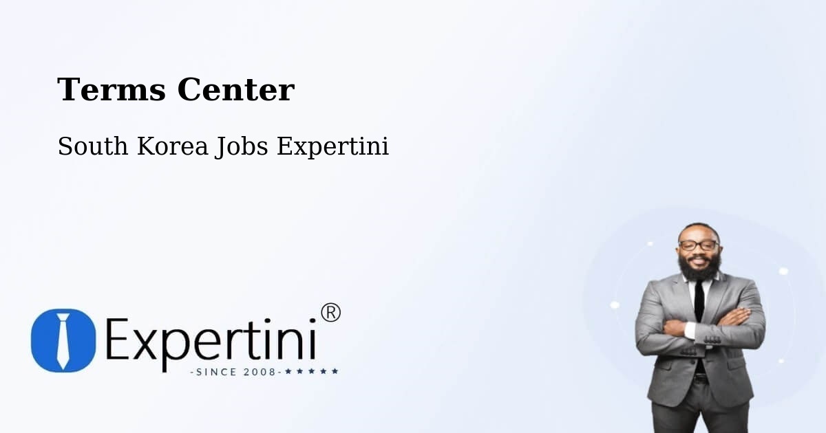 Terms of Service – Ulsan - South Korea Jobs Expertini
